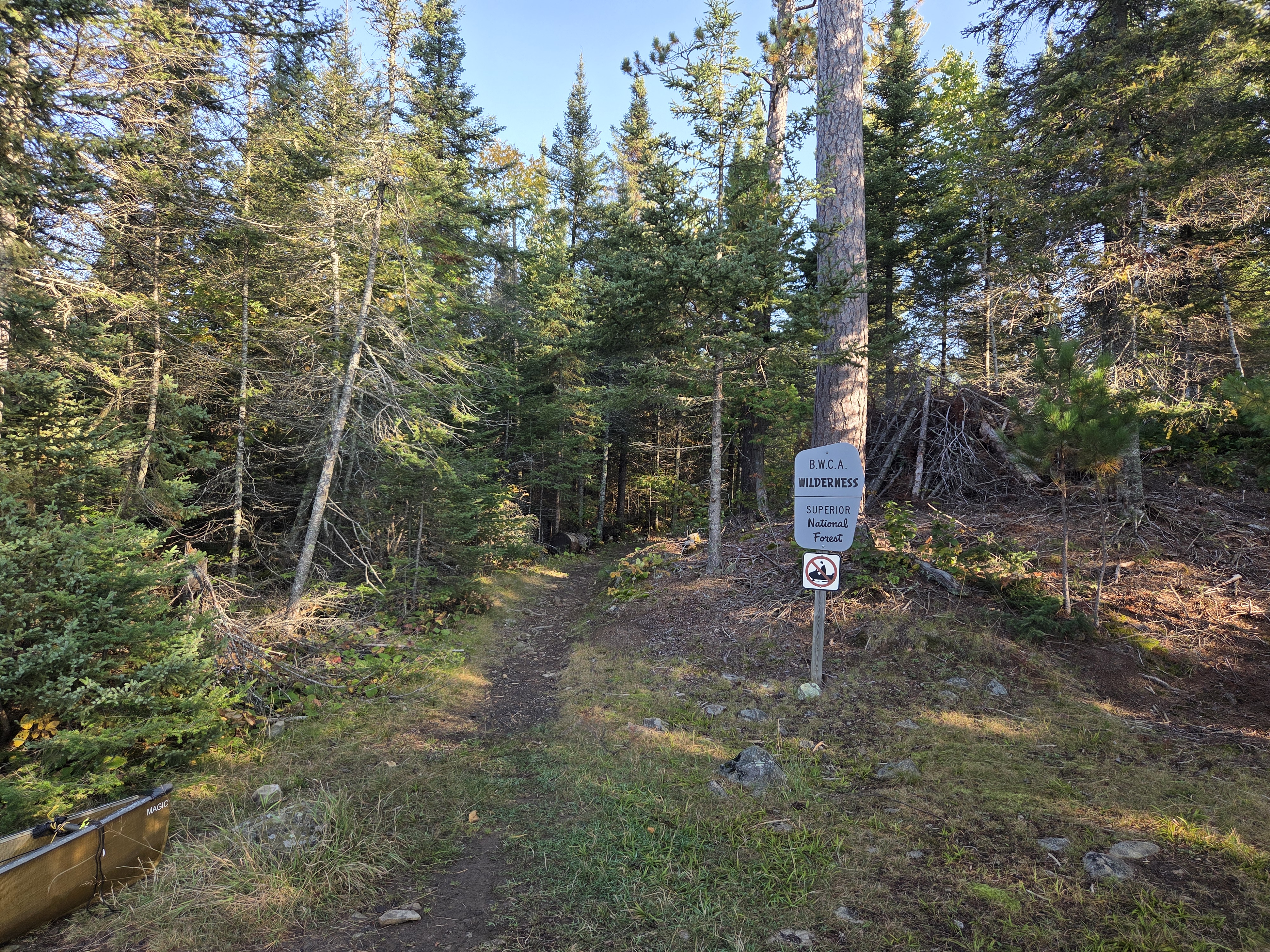 Portage into Daniels Lake