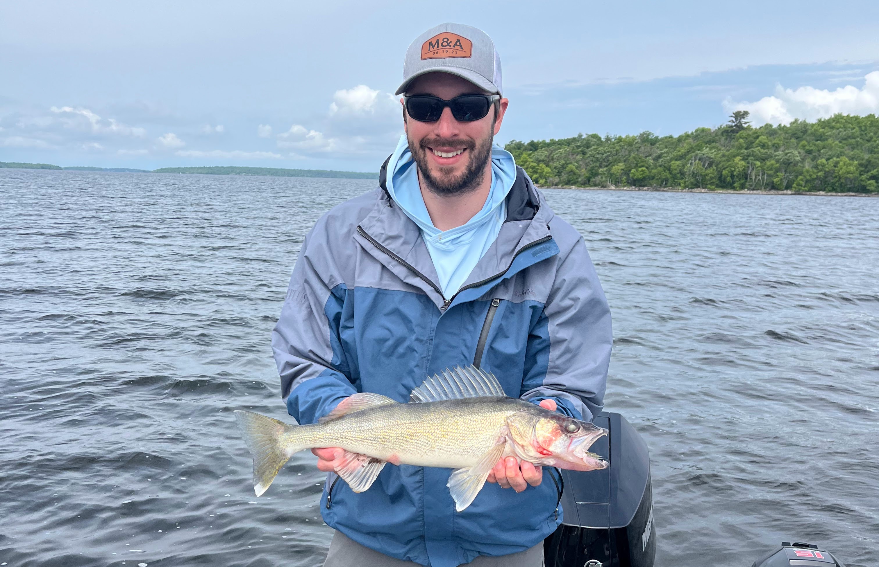 I'm holding a walleye